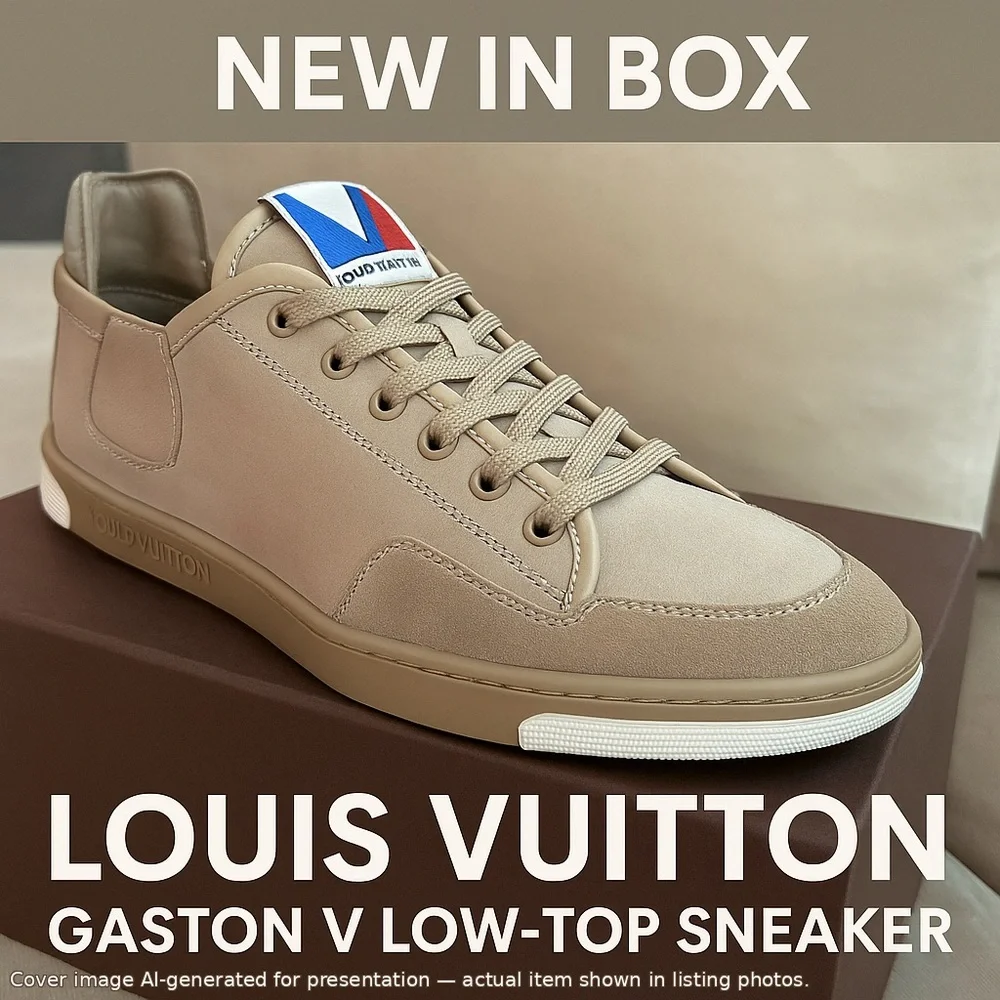 💎 New in Box Limited Gaston V Low-top sneakers louis vuitton unisex 9.5 Women